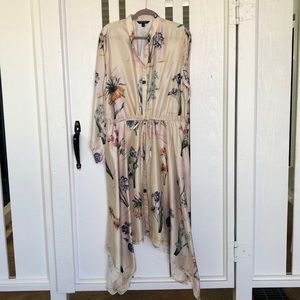 Lauren Ralph Lauren Cream Floral Long Sleeve Dress